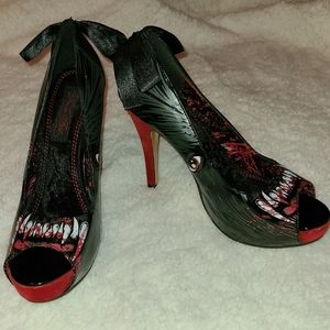 Iron Fist werewolf peeptoe pumps